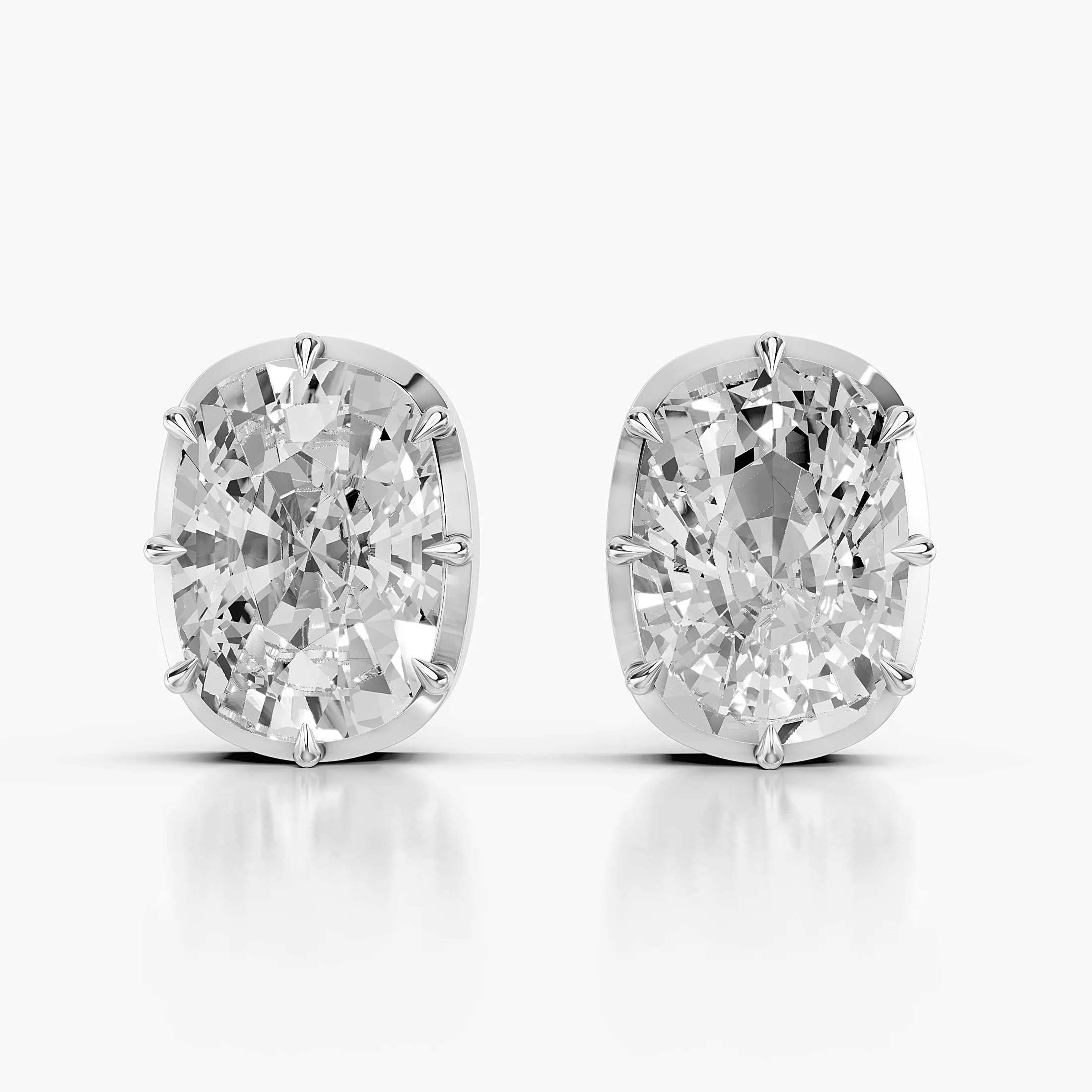 Cushion Solitaire Studs