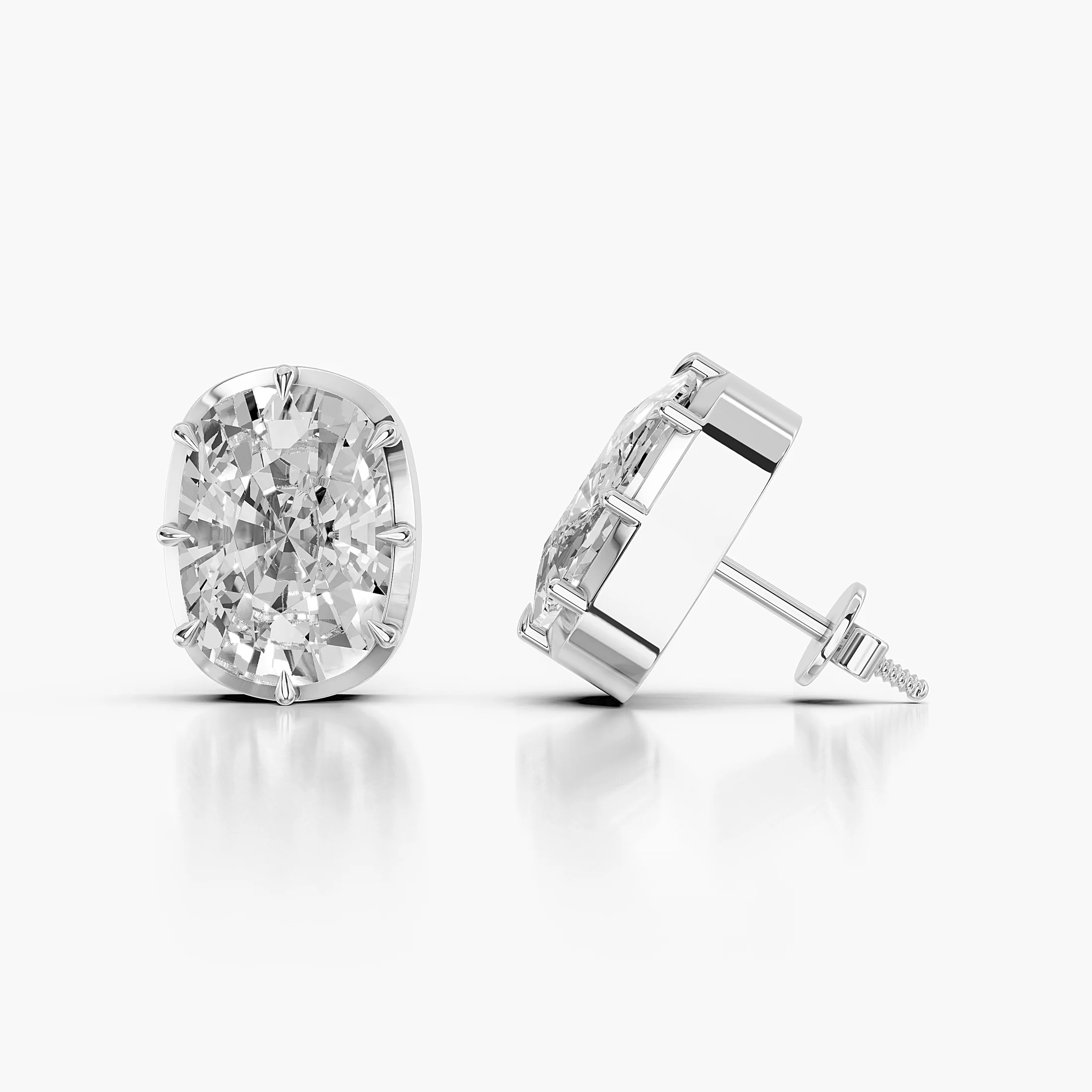 Cushion Solitaire Studs