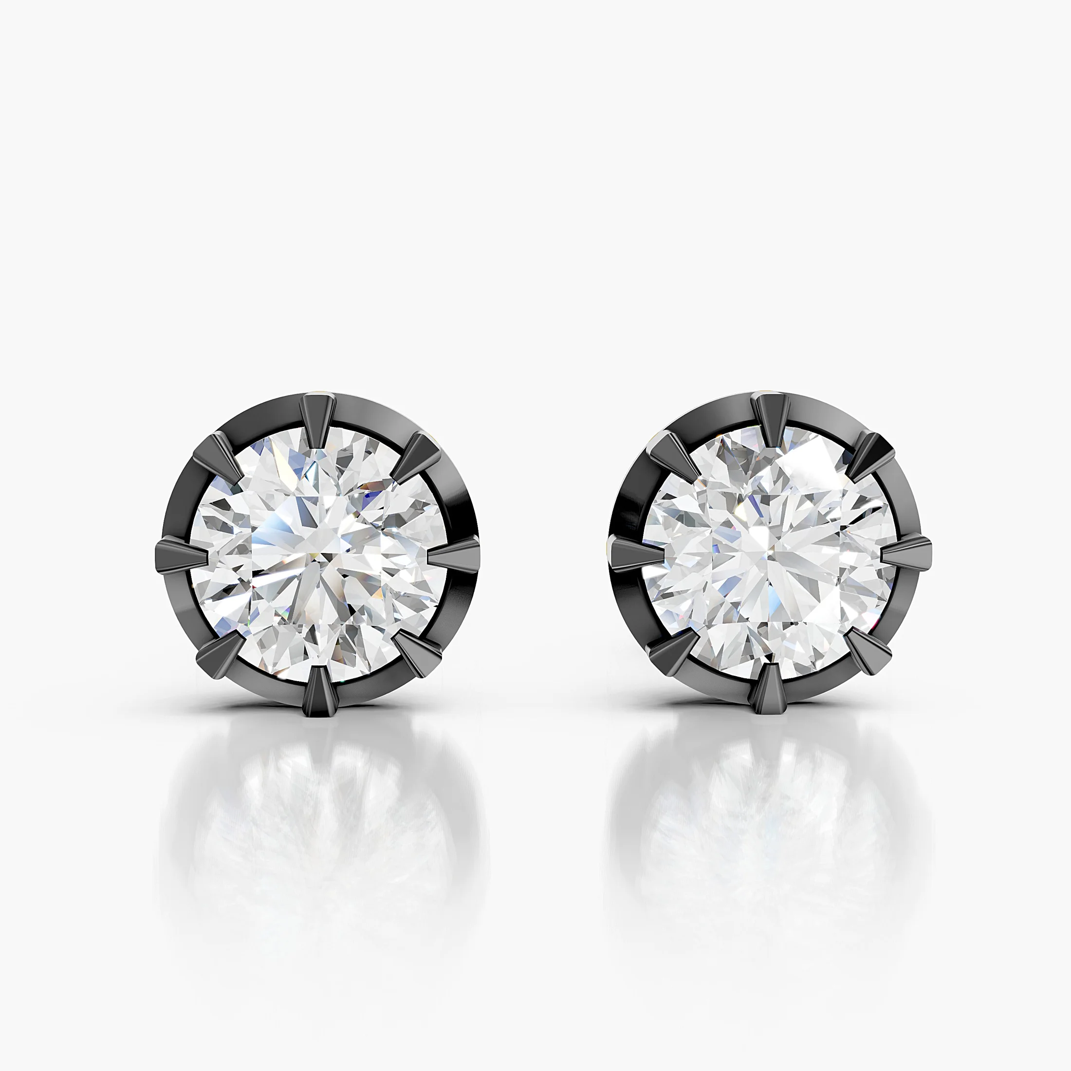 Round Solitaire Studs