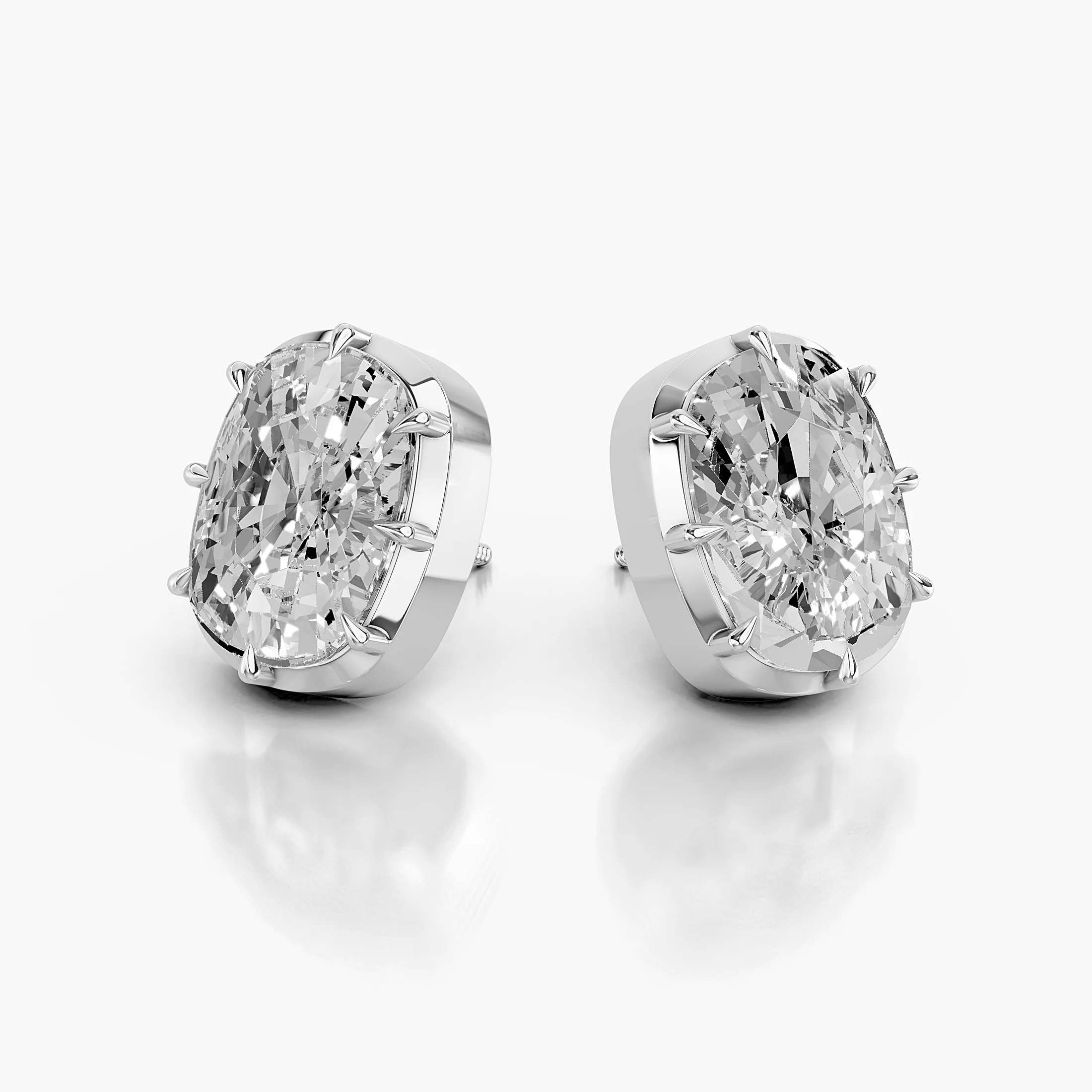Cushion Solitaire Studs